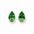 14k Yellow Gold 9x6mm Pear Mount St. Helens Earring, Jewelry Earrings