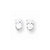 14k Yellow Gold Cubic ZirconiA Quality Diamond Oval Stud Earrings