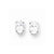 14k Yellow Gold Cubic ZirconiA Quality Diamond Oval Stud Earring, Jewelry Earrings