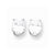 14k Yellow Gold Cubic ZirconiA Quality Diamond Oval Stud Earrings