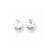 14k Yellow Gold Cubic ZirconiA Quality Diamond Trillion Stud Earrings