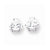 14k Yellow Gold Cubic ZirconiA Quality Diamond Trillion Stud Earrings