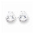 14k White Gold 8mm Trillion Cubic Zirconia Earrings