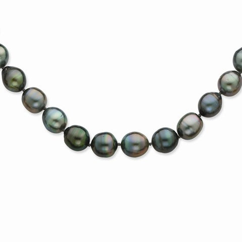 14K Yellow Gold Salt Water Cultured Tahitian Pearl Necklace