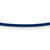 14K Yellow Gold Royal Blue Leather Cord Necklace