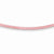 14K Yellow Gold Pink Leather Cord Necklace
