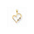 14k Gold Blue dia/AA Heart Pendant, Pendants for Necklace