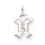 14k White Gold Kid Charm hide-image