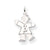 14k White Gold Kid Charm hide-image