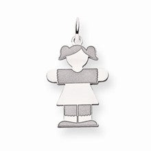 14k White Gold Kid Charm hide-image