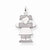 14k White Gold Kid Charm hide-image
