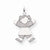 14k White Gold Kid Charm hide-image