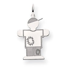 14k White Gold Kid Charm hide-image