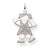 14k White Gold Kid Charm hide-image