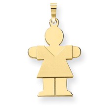 14k Gold Girl Charm hide-image