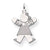 14k White Gold Kid Charm hide-image