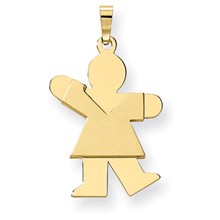 14k Gold Girl Charm hide-image