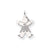 14k White Gold Kid Charm hide-image