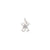 Kid Charm in 14k White Gold