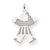 14k White Gold Kid Charm hide-image