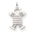 14k White Gold Kid Charm hide-image