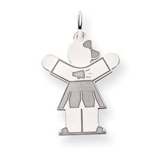 14k White Gold Kid Charm hide-image