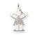 14k White Gold Kid Charm hide-image