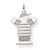 14k White Gold Kid Charm hide-image