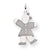 14k White Gold Kid Charm hide-image