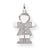 14k White Gold Kid Charm hide-image