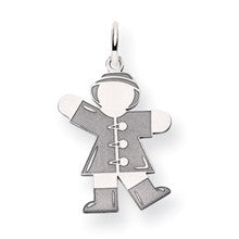 14k White Gold Kid Charm hide-image