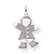 14k White Gold Kid Charm hide-image