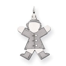 14k White Gold Kid Charm hide-image