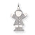 14k White Gold Kid Charm hide-image