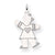 14k White Gold Kid Charm hide-image
