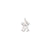 Kid Charm in 14k White Gold