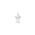 Kid Charm in 14k White Gold