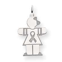 14k White Gold Kid Charm hide-image