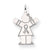 14k White Gold Kid Charm hide-image