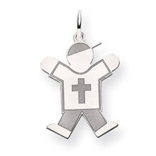 14k White Gold Kid Charm hide-image