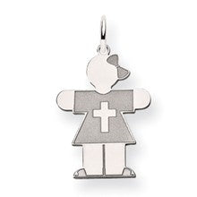 14k White Gold Kid Charm hide-image
