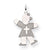 14k White Gold Kid Charm hide-image