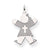 14k White Gold Kid Charm hide-image