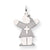 14k White Gold Kid Charm hide-image