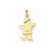 14k Gold AA Diamond Kid Pendant, Lovely Pendants for Necklace