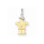 14k Gold Two-tone AA Diamond Kid Pendant, Classy Pendants for Necklace