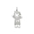 Class of 2014 Girl Cuddle Charm in Sterling Silver