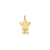 Solid Satin Engravable Boy Charm in 14k Gold
