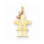 14k Gold Two-tone AA Diamond Kid Pendant, Stylish Pendants for Necklace