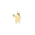 Girl with CZ April Birthstone Charm in 14k Gold